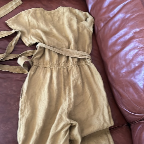 Not perfect linen Margaret wrap jumpsuit S/M - Picture 3 of 3